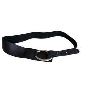 Leatherock Black Genuine Leather Belt Size 36 Made in USA